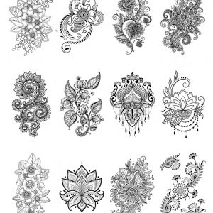 Metallic tattoo stickers