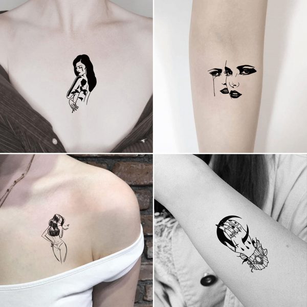 Small sticker tattoos