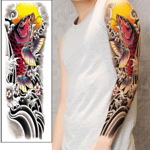 Temporary tattoo sleeve stickers