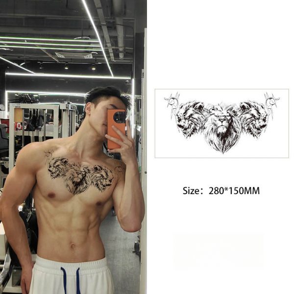 Chest and Back Tattoo Decal