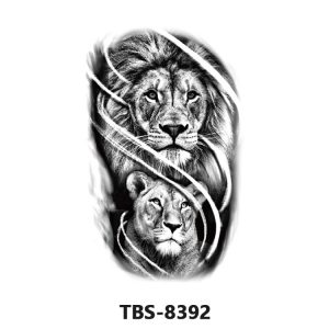 Lion pattern design fake tattoo stickers