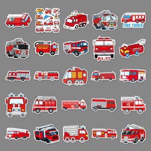 Fire vehicle stickers