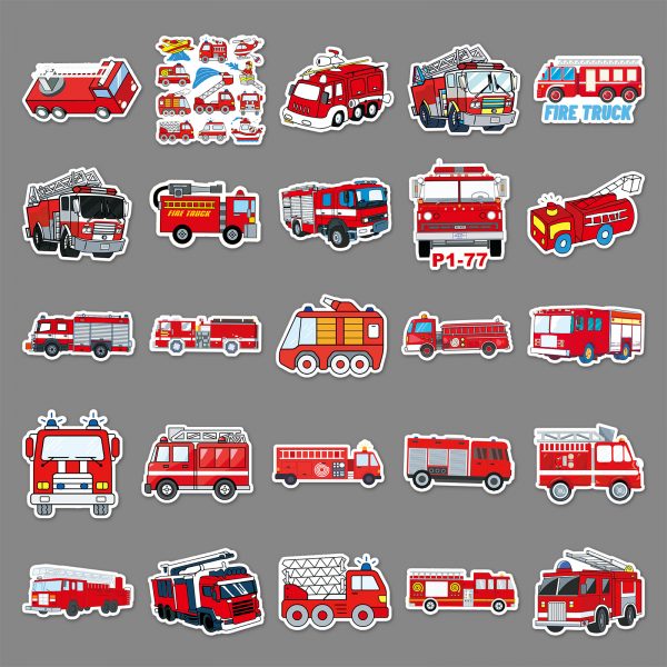 Fire vehicle stickers