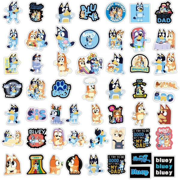 Bluey Cartoon Stickers